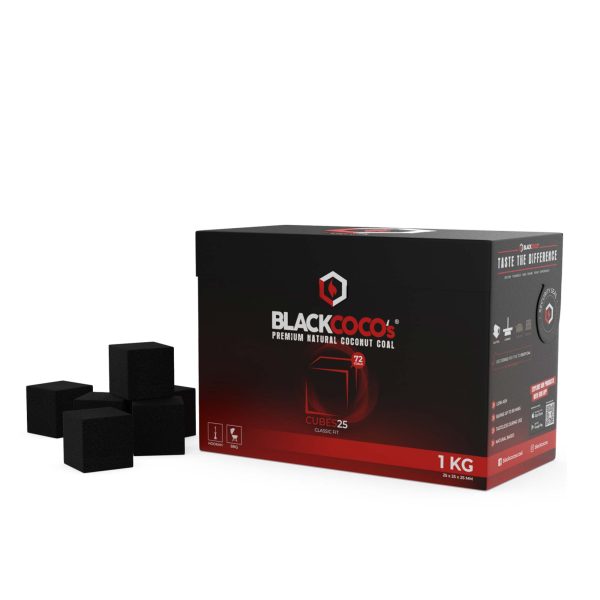 Black Coco's hookah charcoal 1kg 22mm