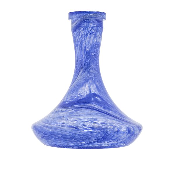 Classic Blue White Marble Hookah Vase