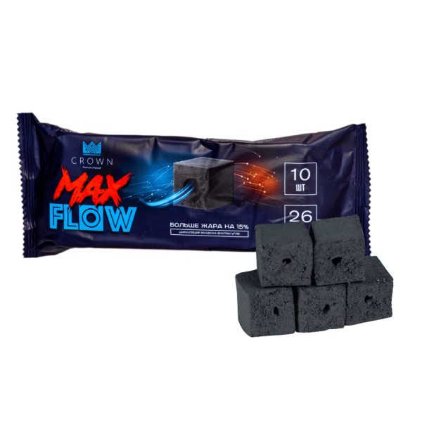 Crown MaxFlow hookah charcoal 26mm (10 pcs.)