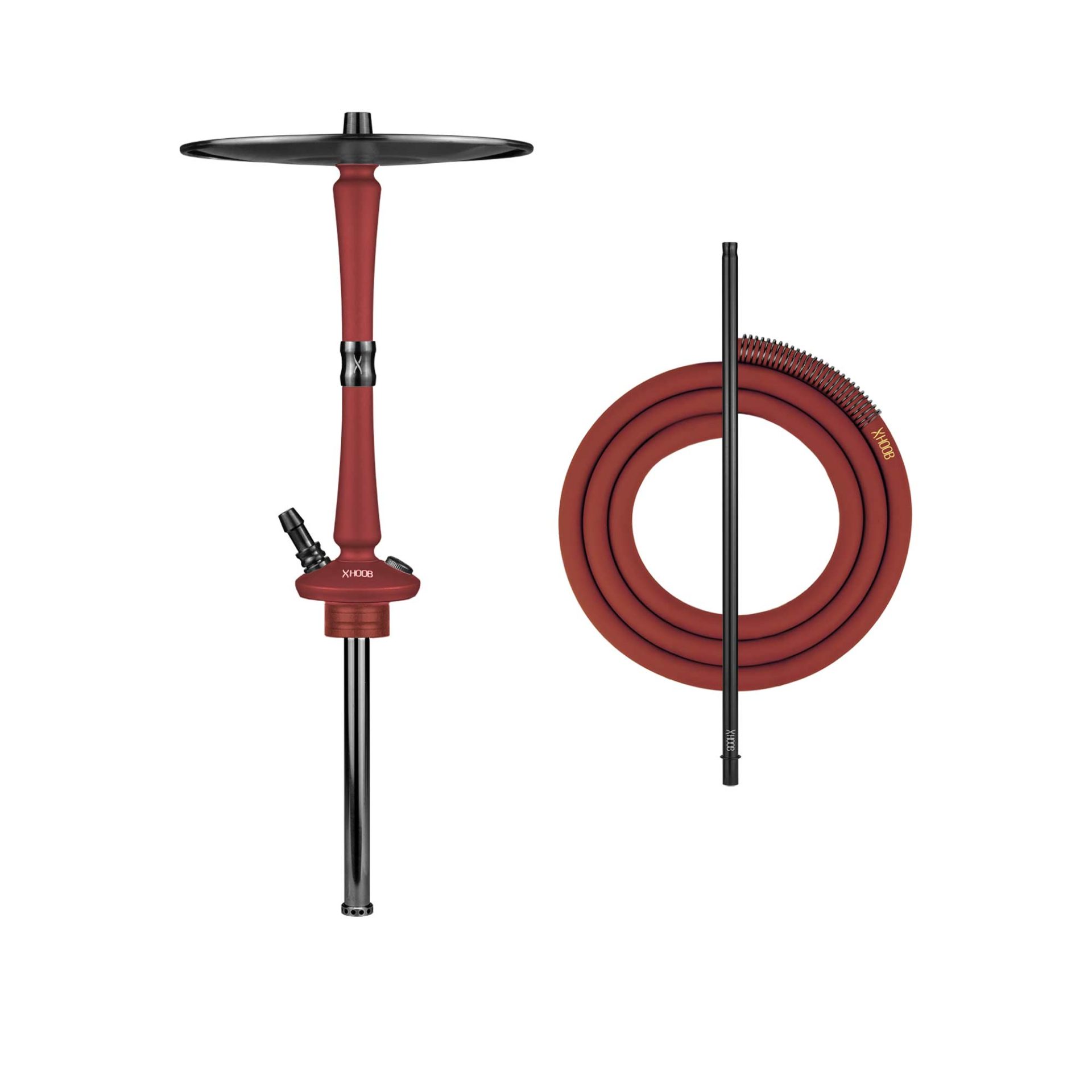 Hoob Go Wine Red x Black Hookah