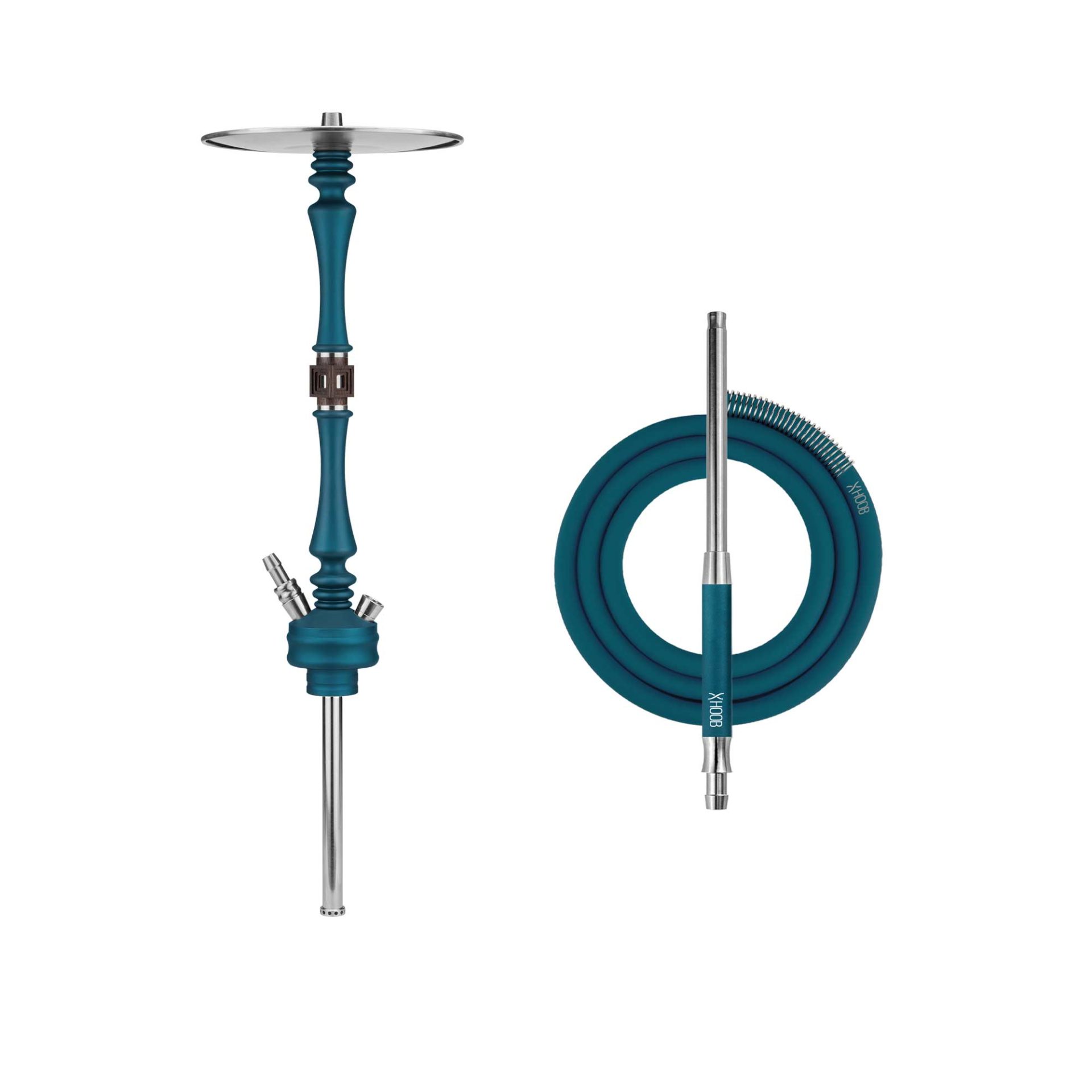 Hoob Mars Marine Blue x Stainless Steel Hookah
