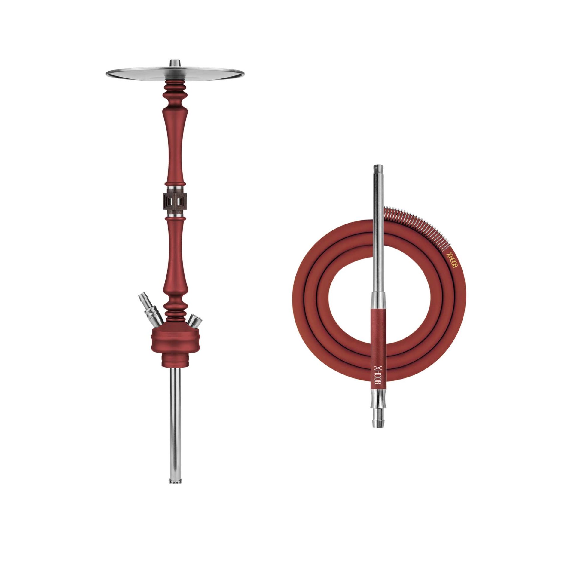 Hoob Mars Wine Red x Black Hookah