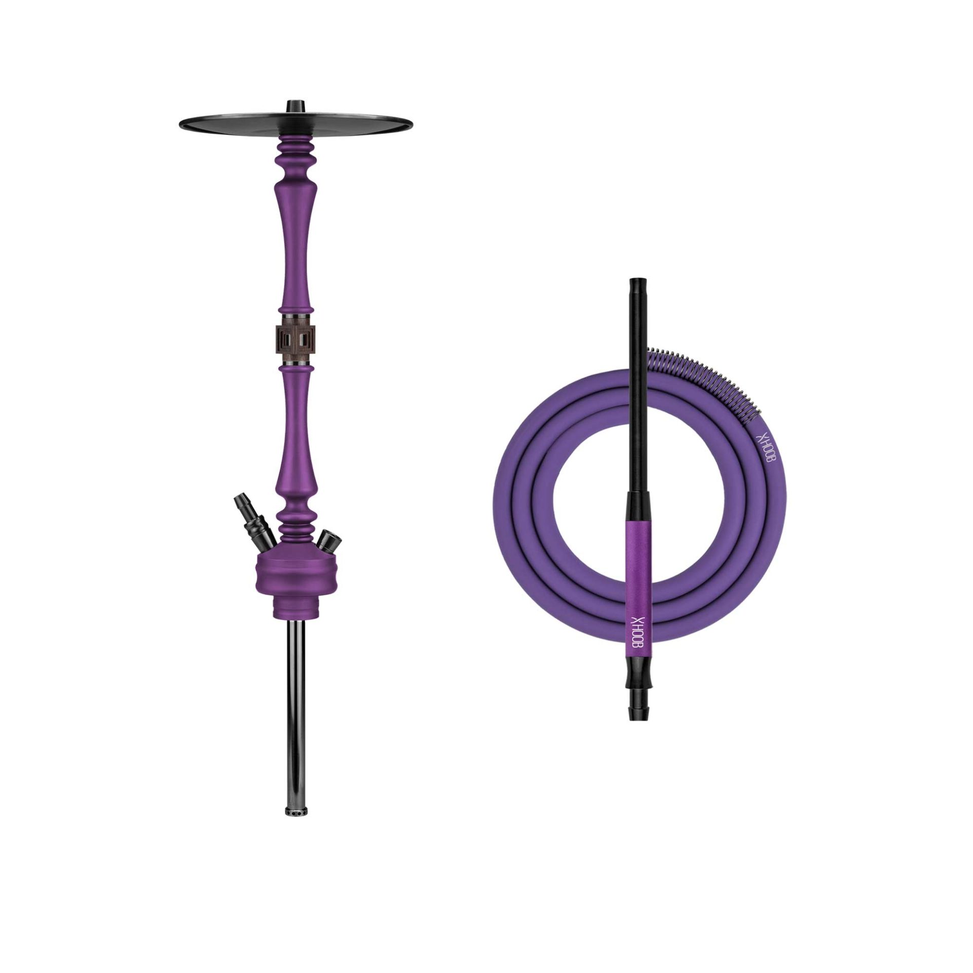 Hoob Mars Royal Purple x Black Hookah