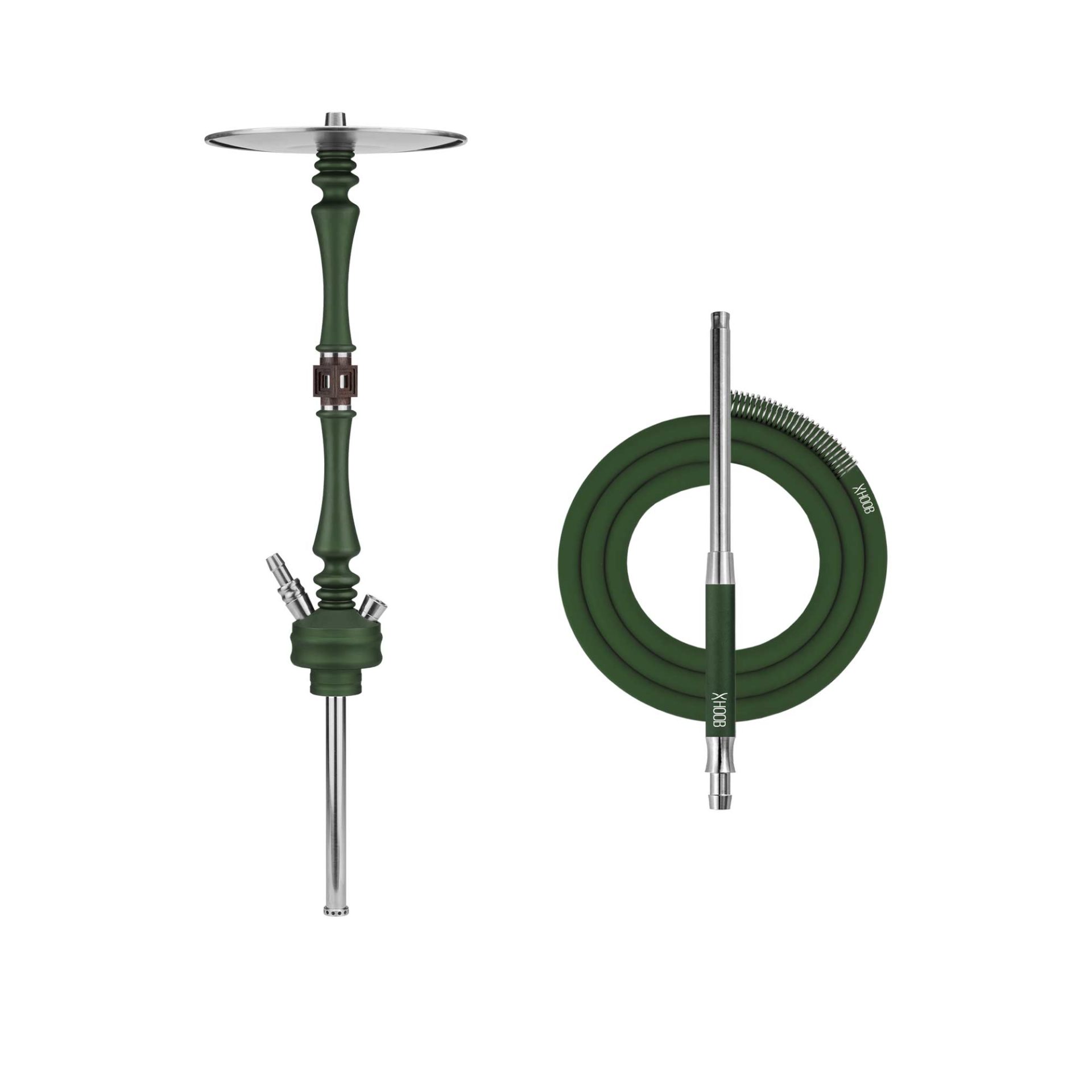 Hoob Mars British Racing Green x Stainless Steel Hookah