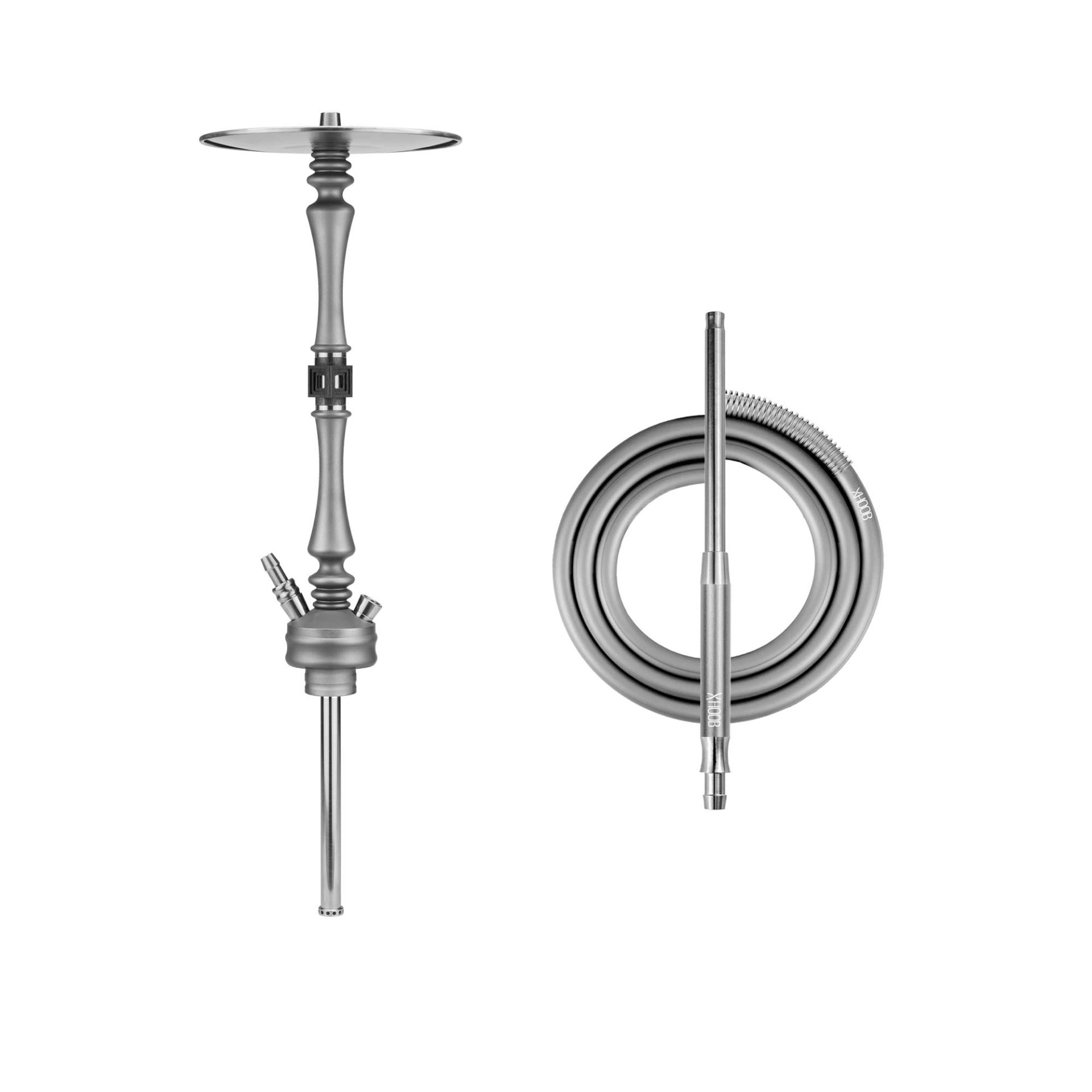 Hoob Mars Space grey x Stainless Steel Hookah