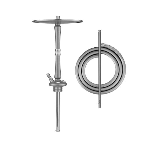 Hoob Go Space Grey x Stainless Steel Hookah - Image 2