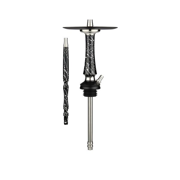 Voodoo Down - Splash Black Gray Hookah