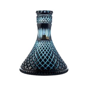 Caesar Bohemia Jeschken Azure Black Hookah Vase