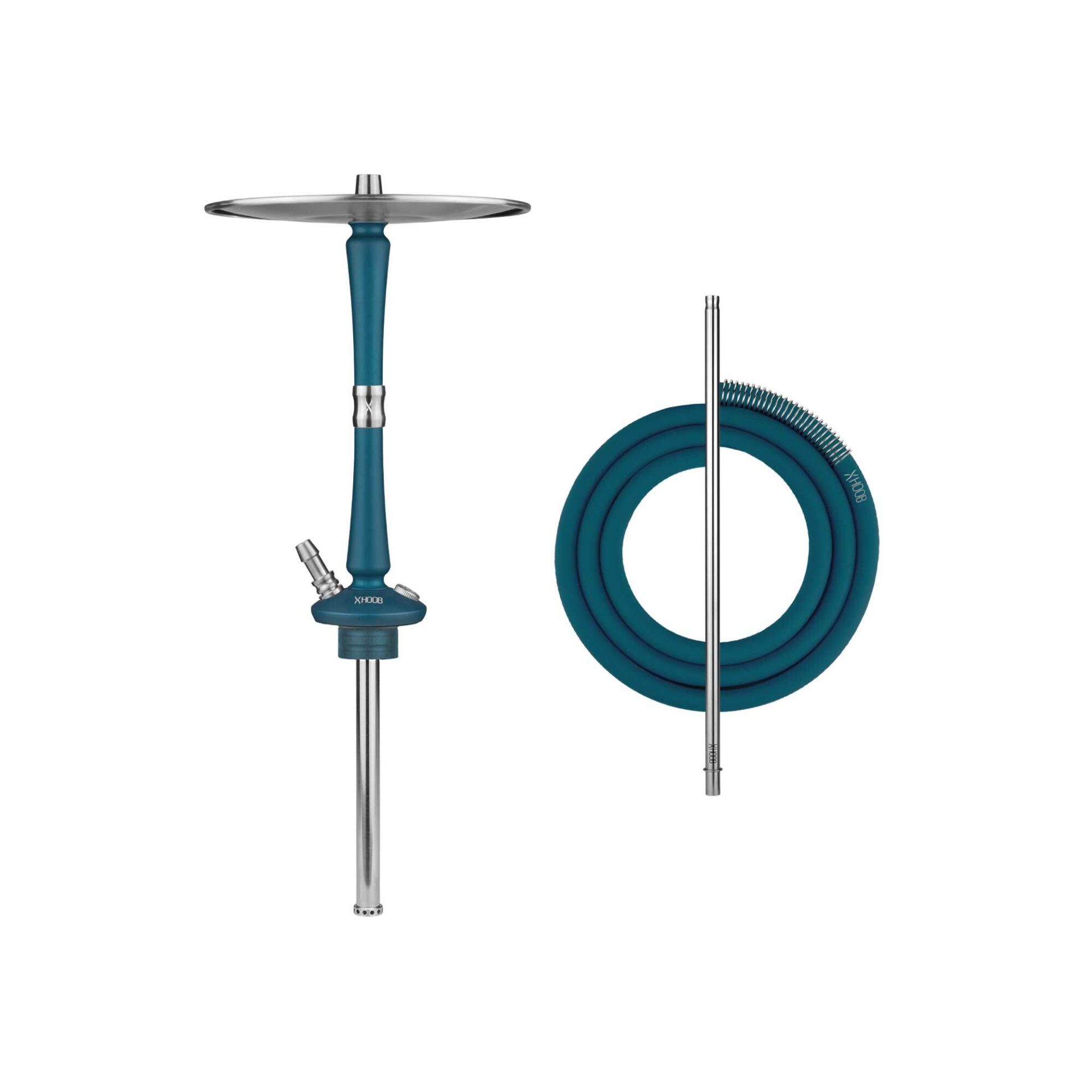 Hoob Go Marine Blue x Stainless Steel Hookah