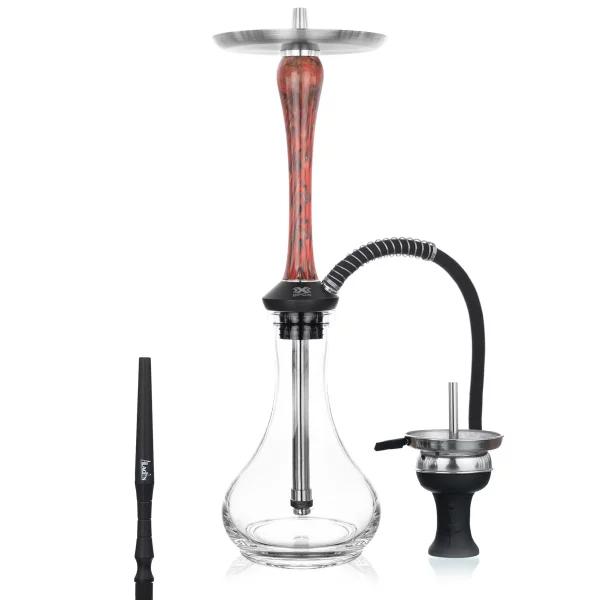 Aladin Epox 565 Red Magma Clear Hookah