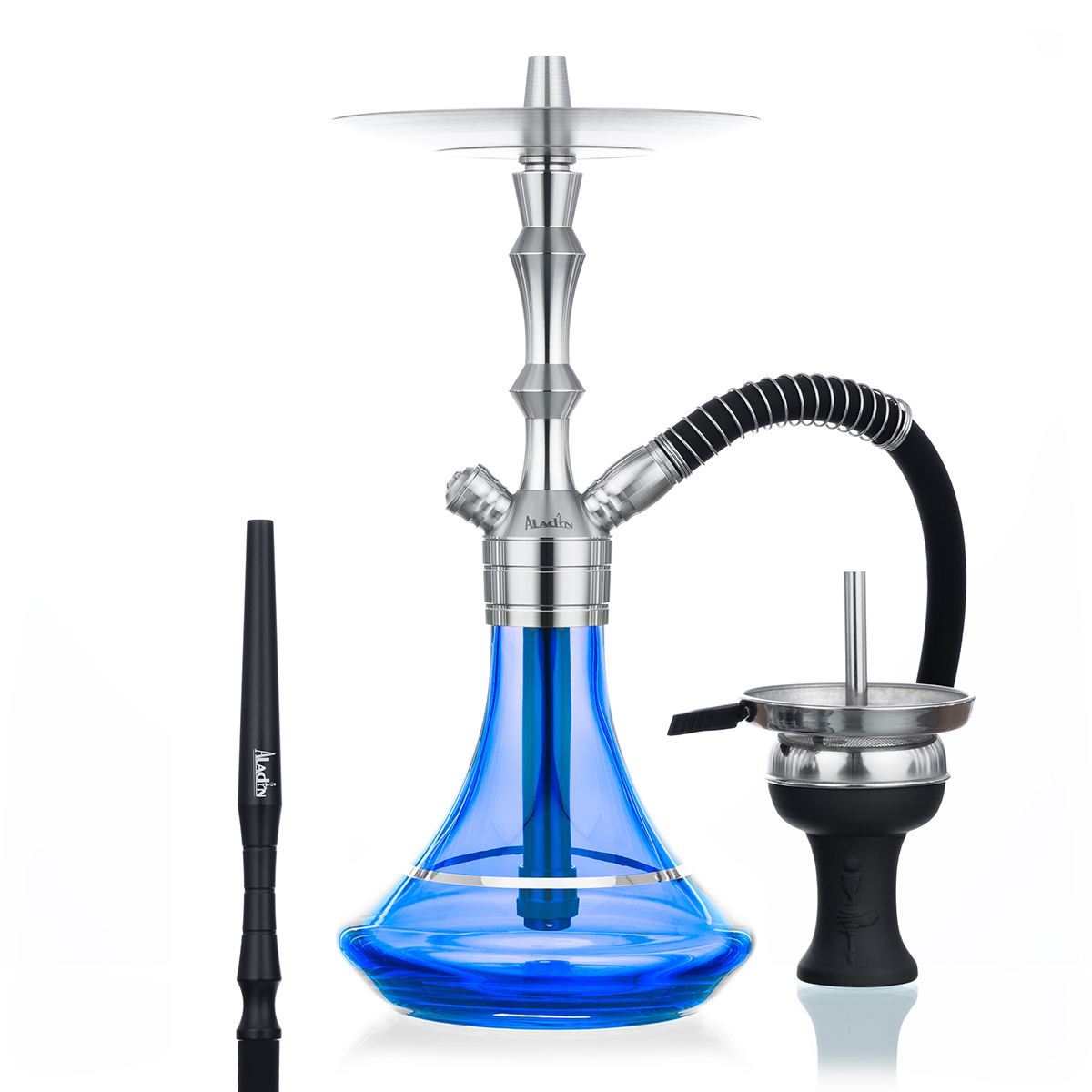 Aladin MVP 360 Blue With Silver Ring Hookah