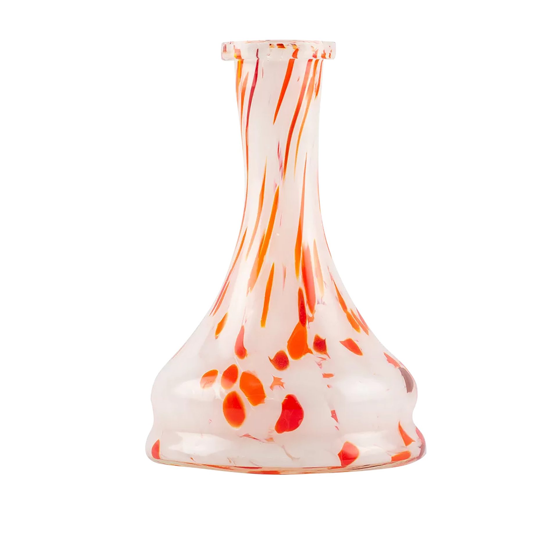 Cosmo White-orange Hookah Vase