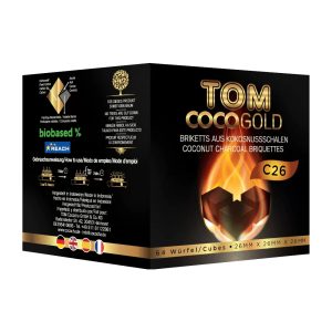 Tom Cococha C26 Gold hookah charcoal (26mm)