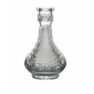 Caesar Bohemia Glass Drop Frozen V Hookah Vase