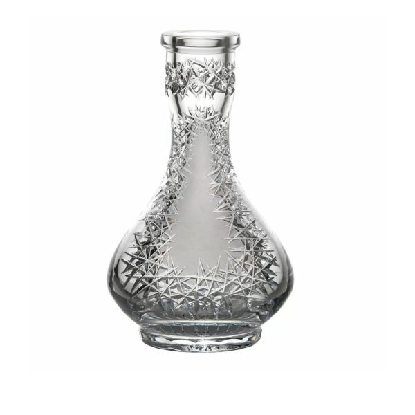 Caesar Bohemia Glass Drop Frozen V Hookah Vase