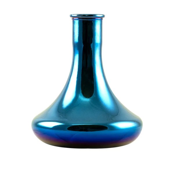 Classic Big Chrome Violet Hookah Vase