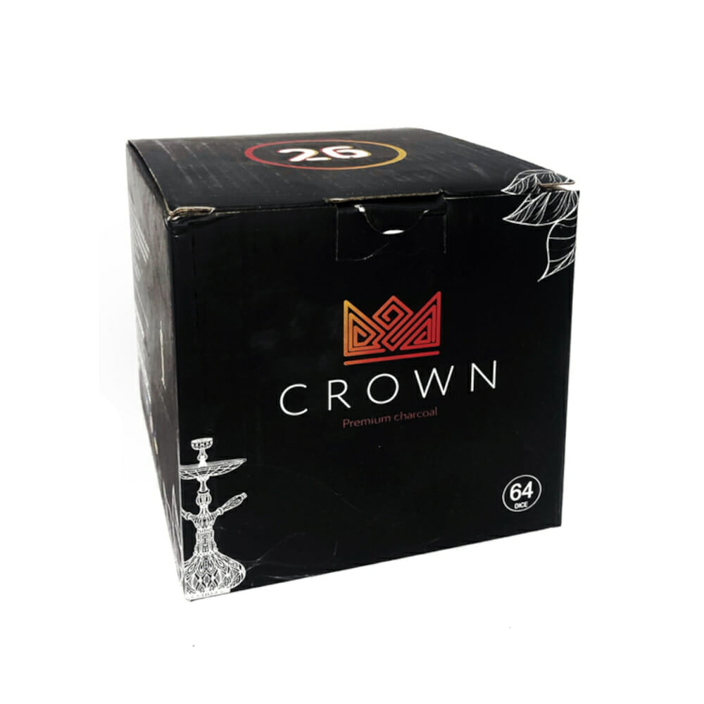 Crown hookah charcoal 1kg (26mm)