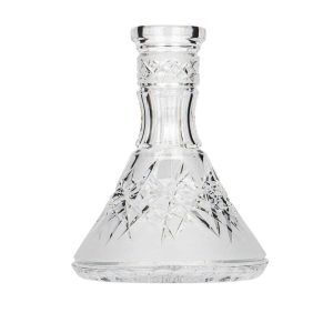 Caesar Bohemia Glass Hoarfrost Down Hookah Vase
