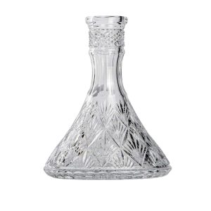 Caesar Bohemia Glass Tradi Cone Pineapple Hookah Vase
