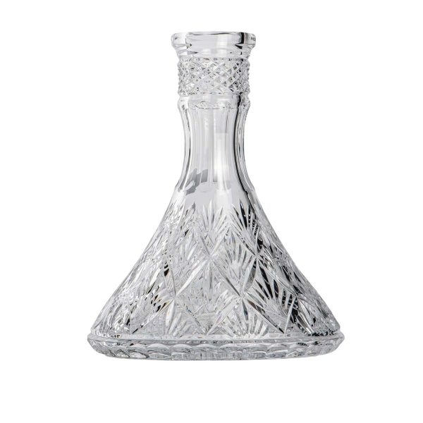 Caesar Bohemia Glass Tradi Cone Pineapple Hookah Vase