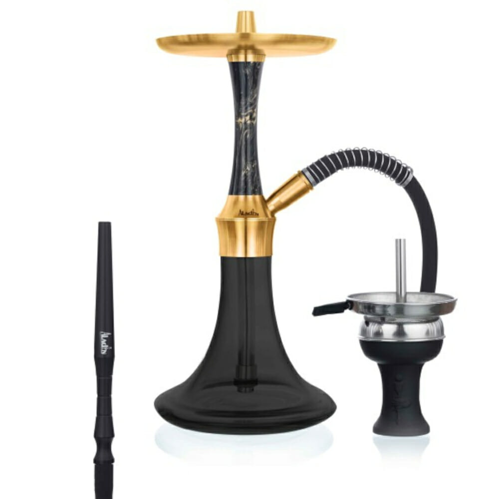 Aladin Epox 360 Black Gold Flat Hookah