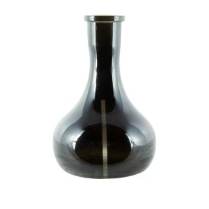 Globe Black Gloss With Window Hookah Vase