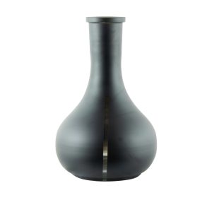Globe Black Matt With Window Hookah Vase