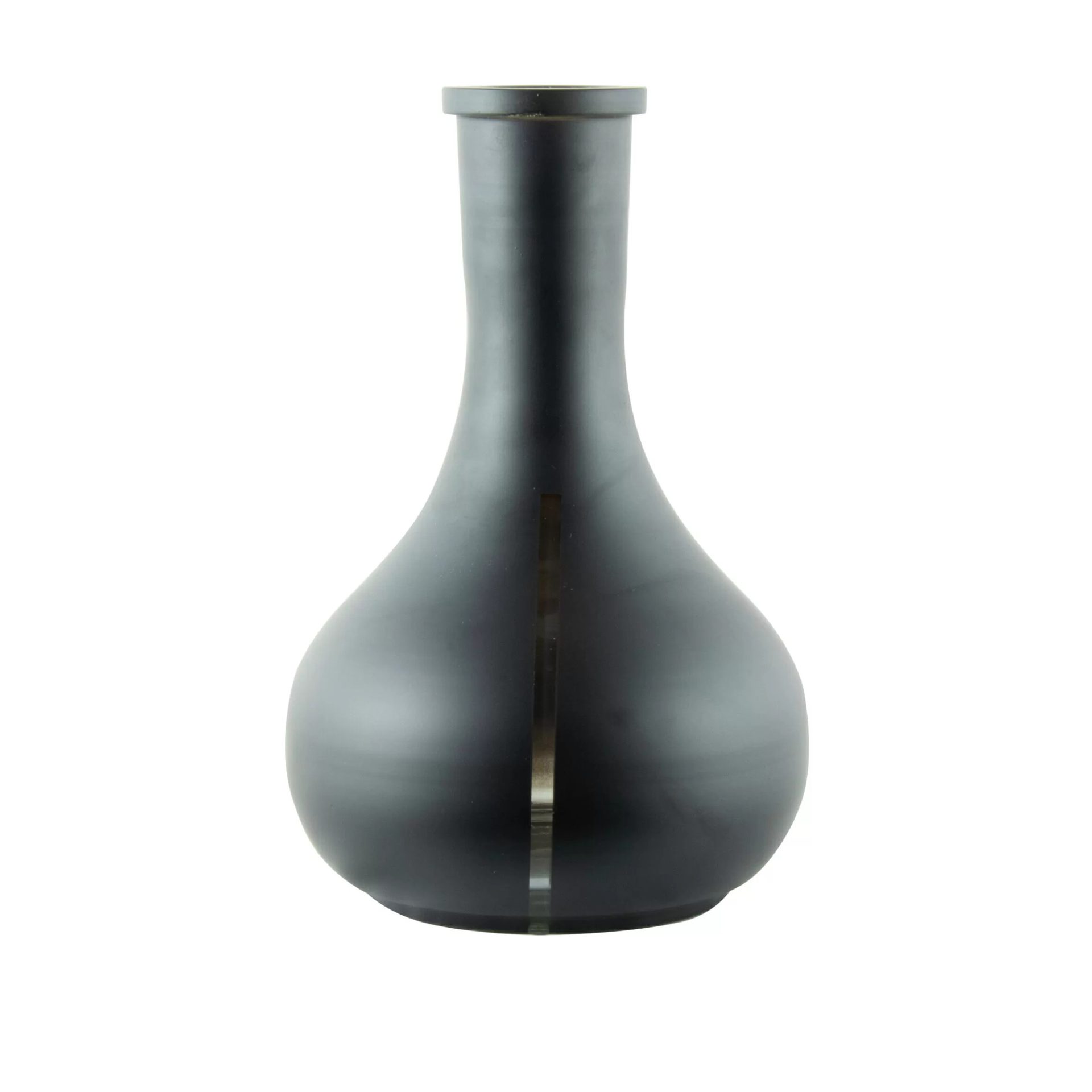 Globe Black Matt With Window Hookah Vase