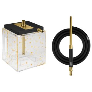 Hoob Atom Black x Gold Hookah