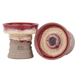 KS Appo Player Red Cream Bowl