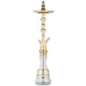 Khalil Mamoon Azaz Two Doors Gold Hookah