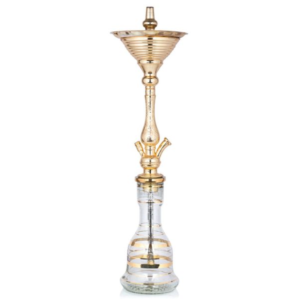 Khalil Mamoon Shakur Ice Pot Gold Hookah
