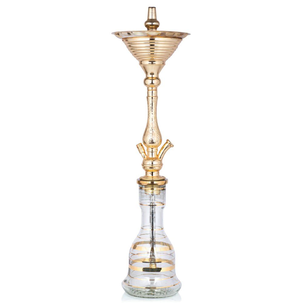 Khalil Mamoon Shakur Ice Pot Gold Hookah