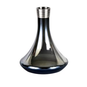 MVP 460 Shiny Black Glass 1 Hookah Vase