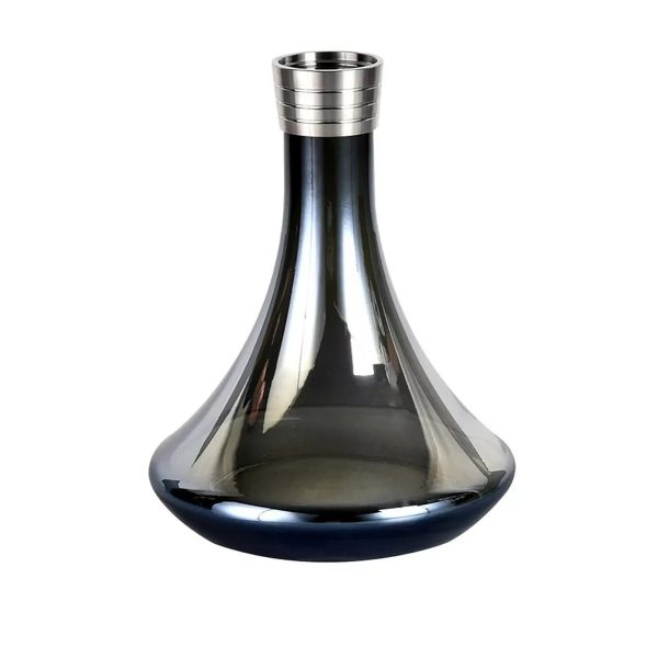 MVP 460 Shiny Black Glass 1 Hookah Vase