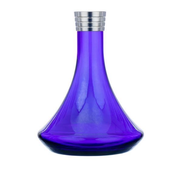 MVP 460 Shiny Blue Glass 1 Hookah Vase