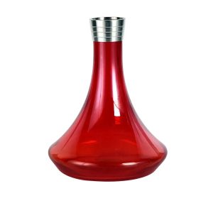 MVP 460 Shiny Red Glass 1 Hookah Vase