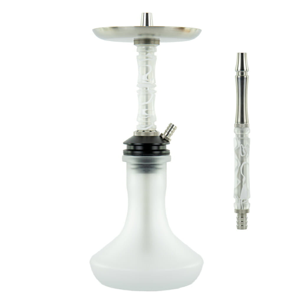 Moze Breeze Two Wavy Frosted Hookah