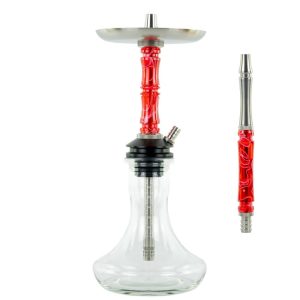 Moze Breeze Two Wavy Red Hookah