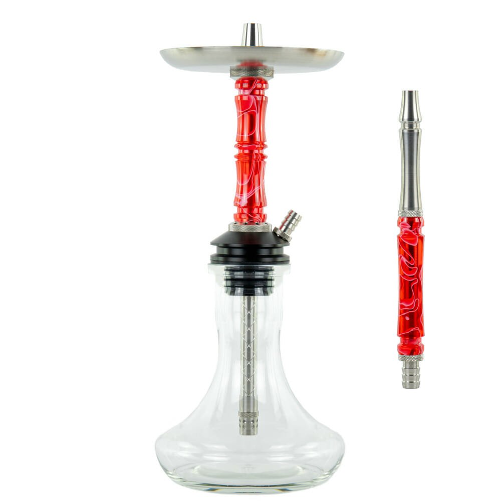 Moze Breeze Two Wavy Red Hookah