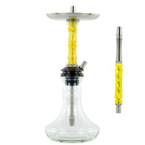 Moze Breeze Two Wavy Yellow Hookah