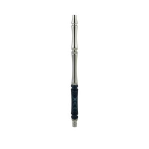 Moze Stainless Steel Wavy Black hookah mouthpiece