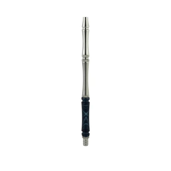 Moze Stainless Steel Wavy Black hookah mouthpiece