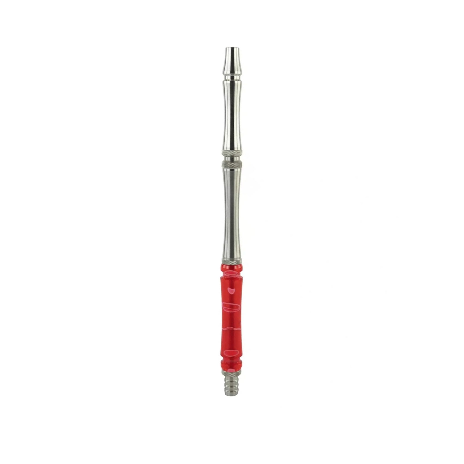 Moze Stainless Steel Wavy Red hookah mouthpiece