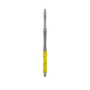 Moze Stainless Steel Wavy Yellow hookah mouthpiece
