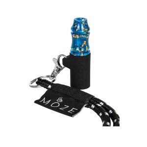 Moze Tip II Gold Line Blue personal mouth tip