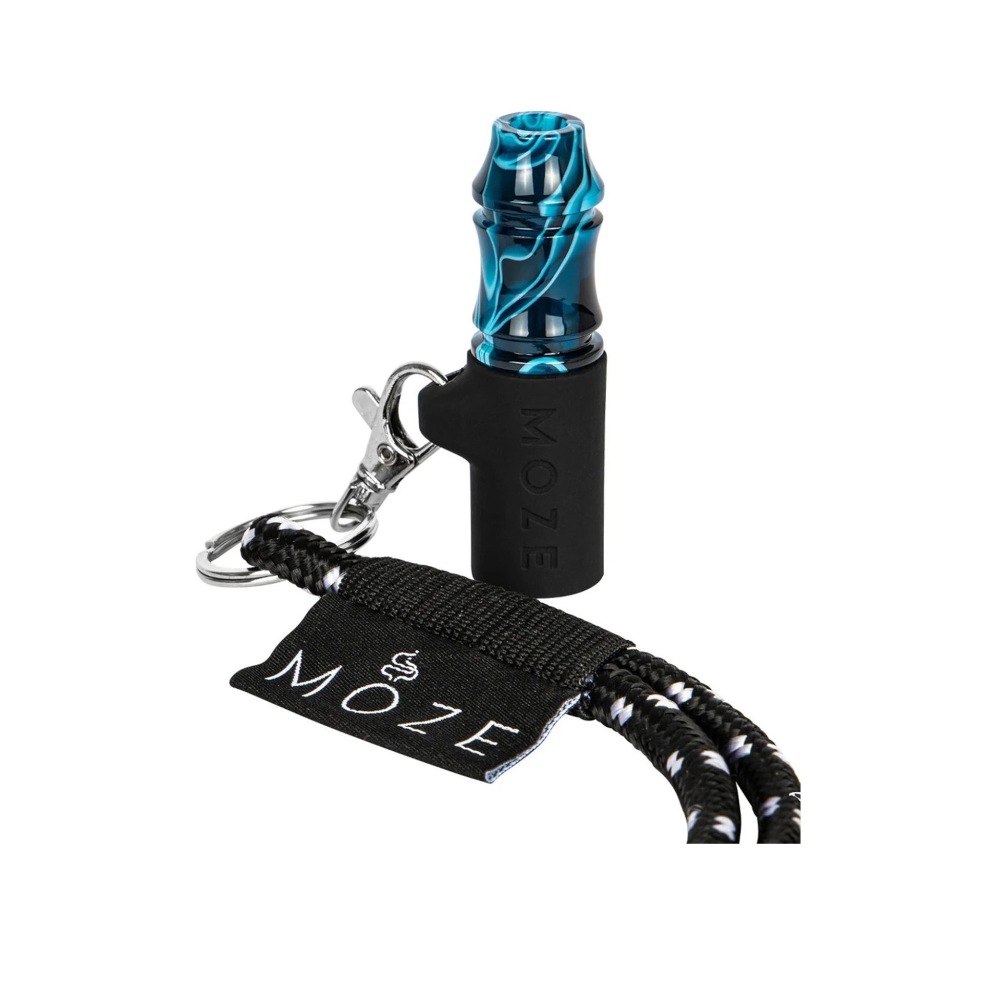 Moze Tip II Wavy Line Blue personal mouth tip