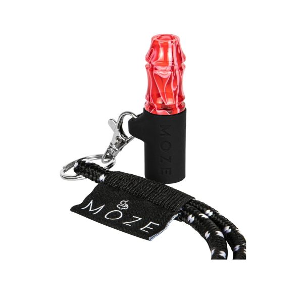 Moze Tip II Wavy Line Red personal mouth tip