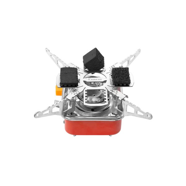 Embery grill for gas charcoal starter