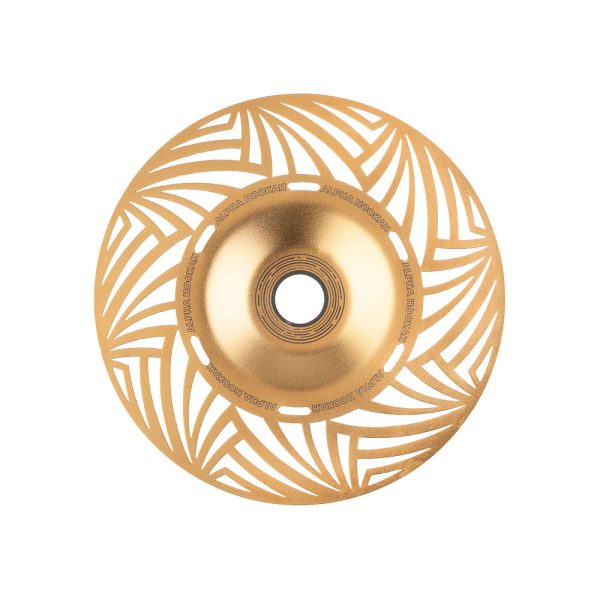 Alpha Hookah Hover Leaf Gold plate grid
